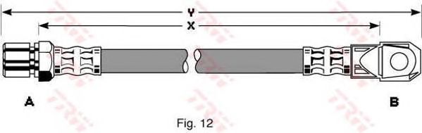 Тормозной шланг TRW PHD264