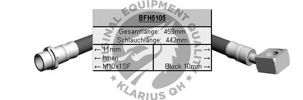 Тормозной шланг QH International BFH5105