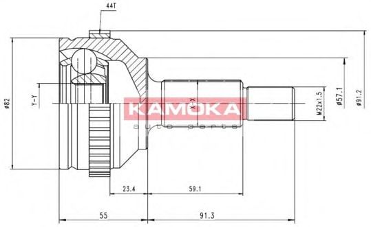 Комплект ШРУСов KAMOKA 6714