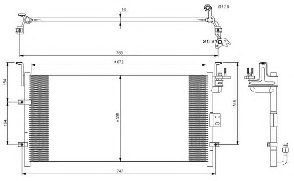 Радиатор кондиционера NRF 35689