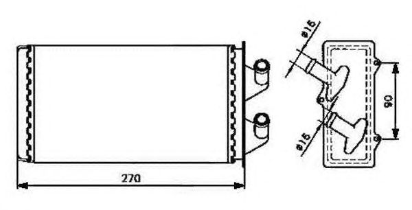 Радиатор отопителя NRF 53213