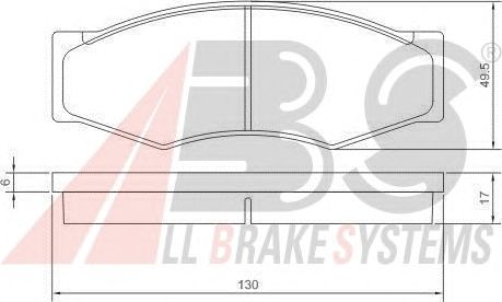 Тормозные колодки A.B.S. 36168