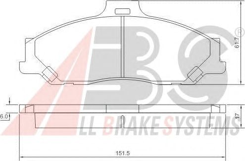 Тормозные колодки A.B.S. 37193
