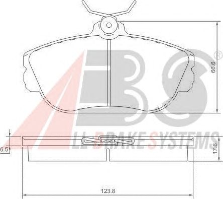 Тормозные колодки A.B.S. 38601