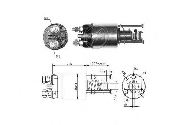Втягивающее реле ERA ZM6651