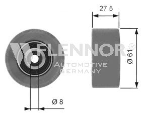 Направляющий / паразитный ролик ремня ГРМ FLENNOR FU99361