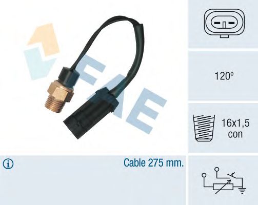 Датчик температуры охлаждающей жидкости FAE 34380