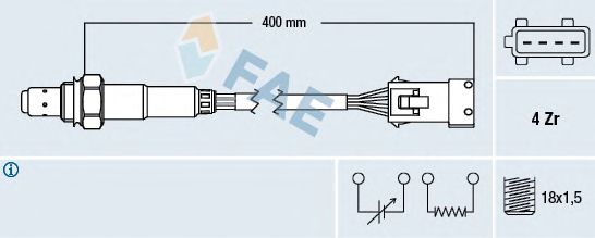 Лямбда-зонд FAE 77432