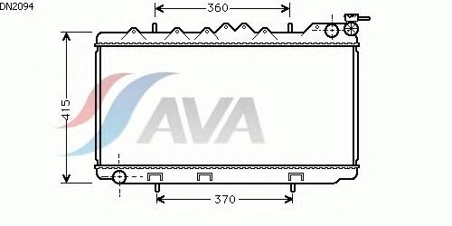 Радиатор, охлаждение двигателя AVA QUALITY COOLING DN2094