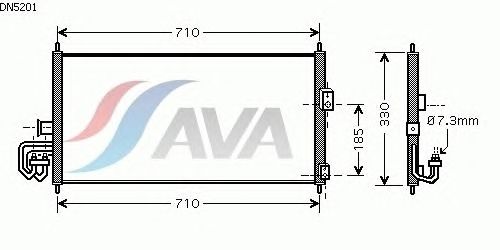 Радиатор кондиционера AVA QUALITY COOLING DN5201