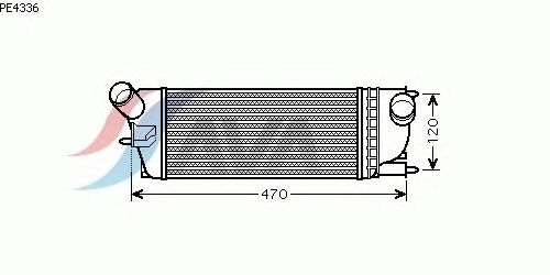 Интеркулер AVA QUALITY COOLING PE4336