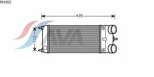 Интеркулер AVA QUALITY COOLING PE4353