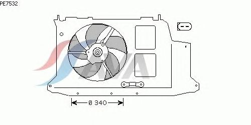 Вентилятор охлаждения AVA QUALITY COOLING PE7532