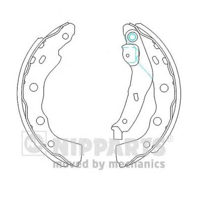 Тормозные колодки NIPPARTS J3505034