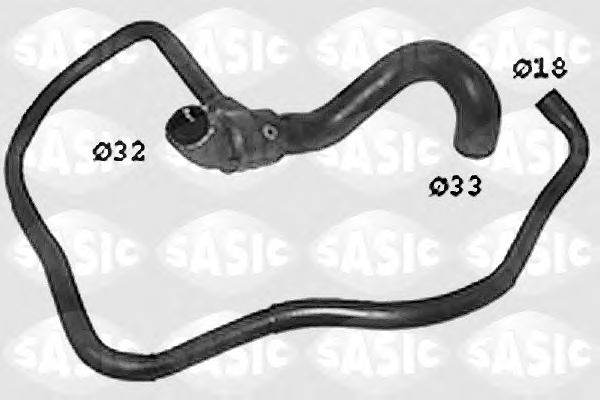 Шланг радіатора SASIC SWH6763