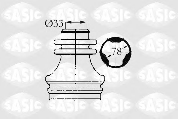 Комплект пыльника ШРУСа SASIC 4003414