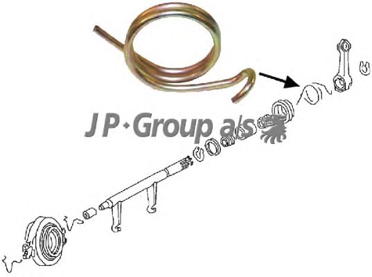 Торсионный демпфер, сцепление JP GROUP 8131000400