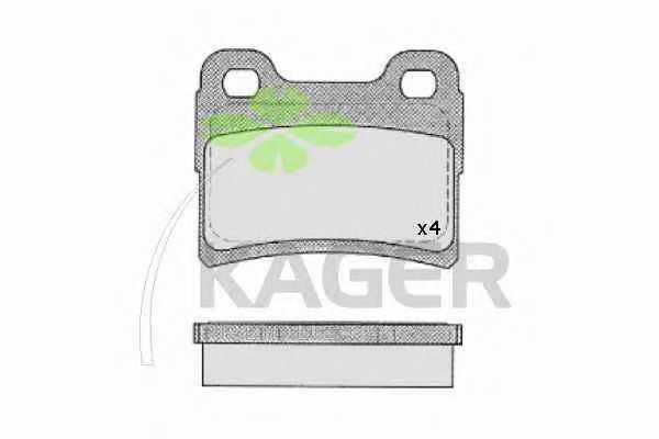 Тормозные колодки KAGER 35-0676