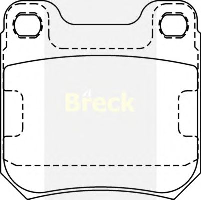 Тормозные колодки BRECK 21050 00 704 00