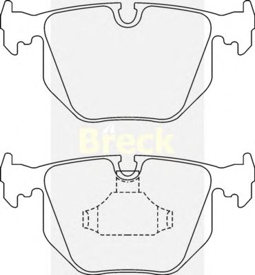 Тормозные колодки BRECK 21282 00 702 00
