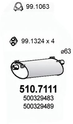 Глушитель ASSO 510.7111