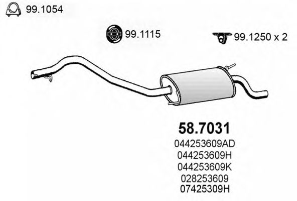 Глушник ASSO 58.7031