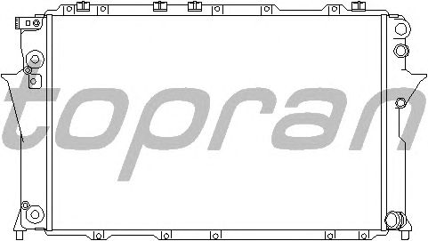 Радіатор, охолодження двигуна TOPRAN 105 743