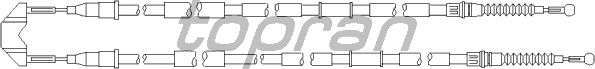 Трос ручника TOPRAN 208 010
