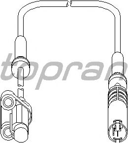 Датчик вращения колеса TOPRAN 500 981