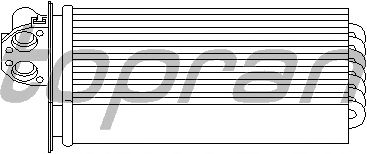 Радиатор отопителя TOPRAN 721 424