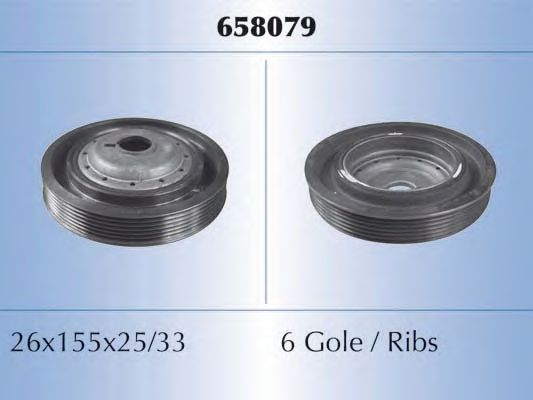 Шкив коленвала MALO 658079