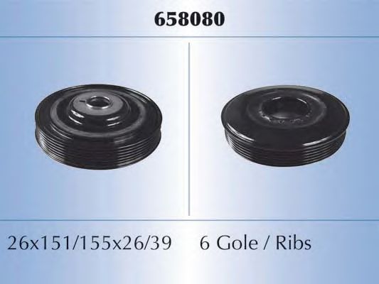 Шкив коленвала MALO 658080