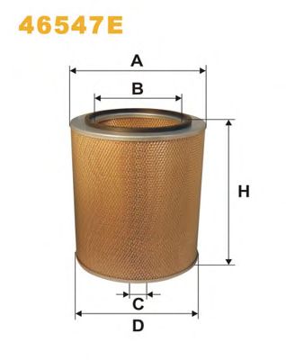 Воздушный фильтр WIX FILTERS 46547E