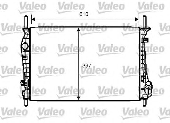 Радиатор, охлаждение двигателя VALEO 734696