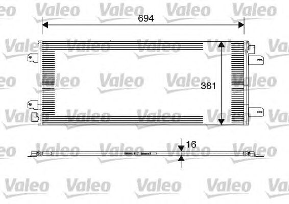 Радіатор кондиціонера VALEO 817689