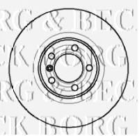 Тормозной диск BORG & BECK BBD4085