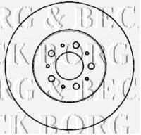 Гальмівний диск BORG & BECK BBD5761S