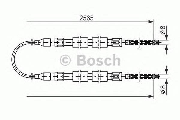Трос ручника BOSCH 1 987 477 041