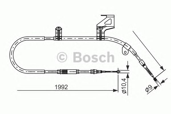 Трос ручника BOSCH 1 987 477 242