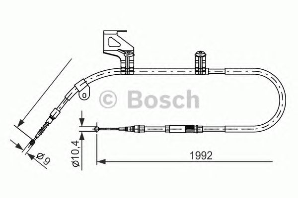 Трос ручника BOSCH 1 987 477 244