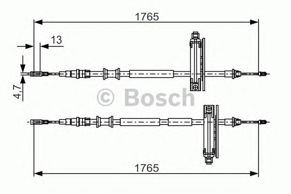 Трос ручника BOSCH 1 987 477 933