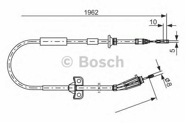 Трос ручника BOSCH 1 987 477 941