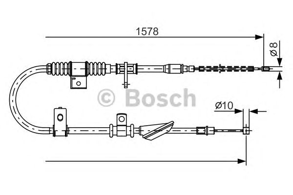Трос ручника BOSCH 1 987 482 168