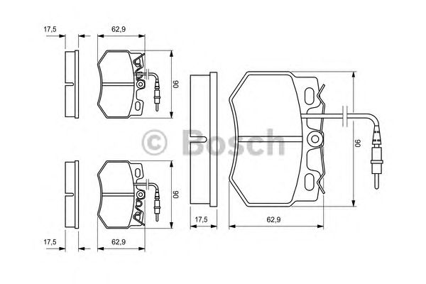 Тормозные колодки BOSCH 0 986 424 376
