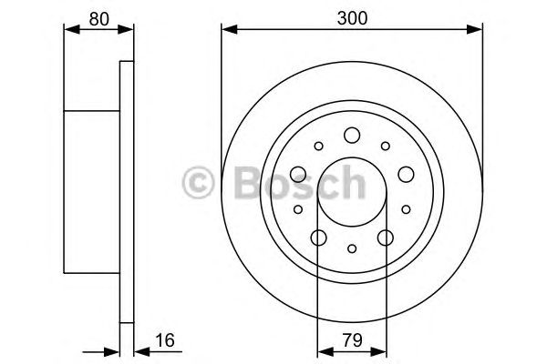 Тормозной диск BOSCH 0 986 479 317