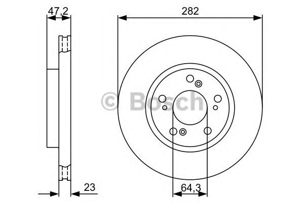 Тормозной диск BOSCH 0 986 479 365