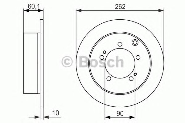 Тормозной диск BOSCH 0 986 479 603
