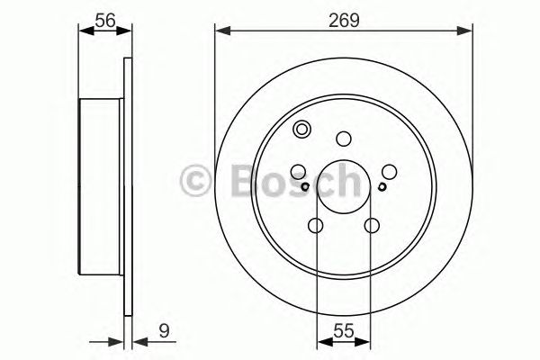 Тормозной диск BOSCH 0 986 479 658