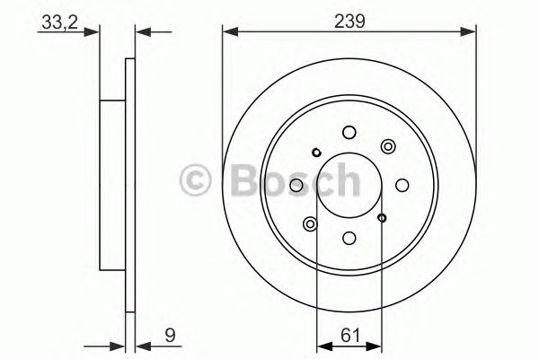 Тормозной диск BOSCH 0 986 479 739