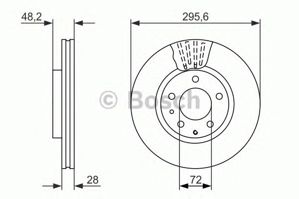 Тормозной диск BOSCH 0 986 479 758